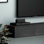 Hanah Home Soporte para TV Terra Negro
